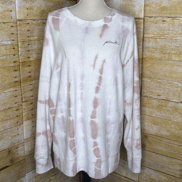 VS PINK NEUTRAL SOFT BRUSHED COMFORTABLE CASUAL EVERYDAY WEAR TUNIC SWEATSHIRT - Picture 1 of 3